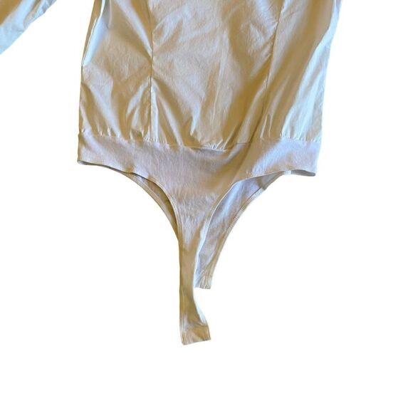 NWOT ASOS White Bodysuit Shirt - Picture 8 of 9